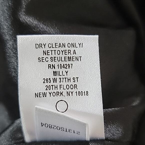 Milly Minis Animal Print Zebra Stripes Silver Sequins Black Velvet Mini Skirt 8 - Picture 13 of 13